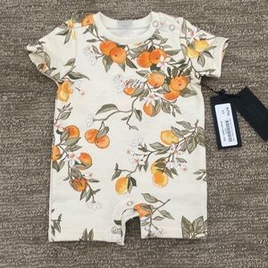 Kith Cream and Orange Kids One Piece